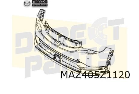 Mazda MX-30 (7/20-) voorbumper (bij koplampsproeiers) (te sp, Neuf, -, Mazda, -