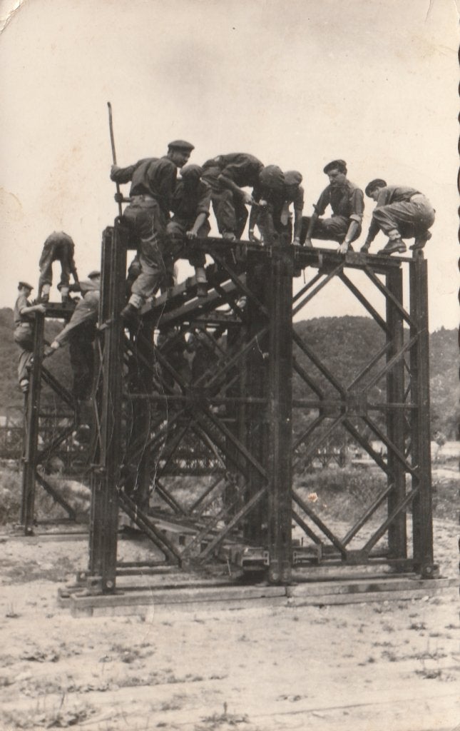 MILITAIR  BELGISCH  LEGER -   Bouwen Brugelement, Verzamelen, Ophalen of Verzenden, 1940 tot 1960, Gelopen, Overige thema's