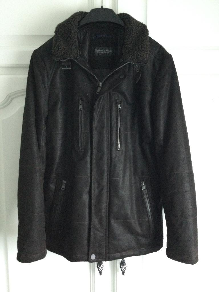 Lederen herenvest maat 50, Kleding | Heren, Jassen | Winter, Gedragen, Maat 48/50 (M), Bruin, Ophalen of Verzenden