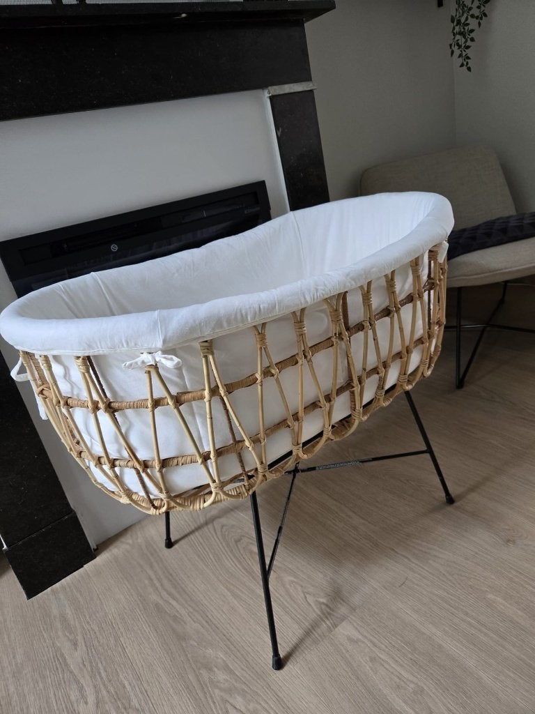 Childhome Rotan wieg Zo goed als nieuw, Ophalen, Zo goed als nieuw, Minder dan 140 cm, Minder dan 70 cm
