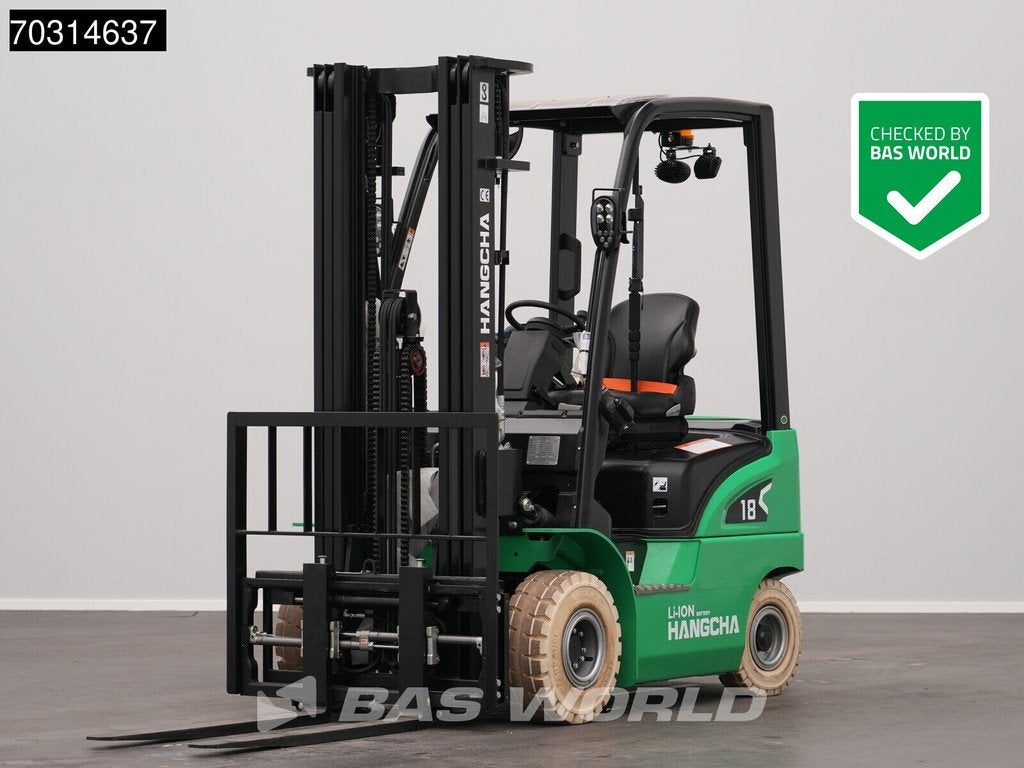 Hangcha CPD18 Elektrische Heftruck- Li-ion - Triplex - Free, Articles professionnels, Électrique, Chariot élévateur, Hangcha