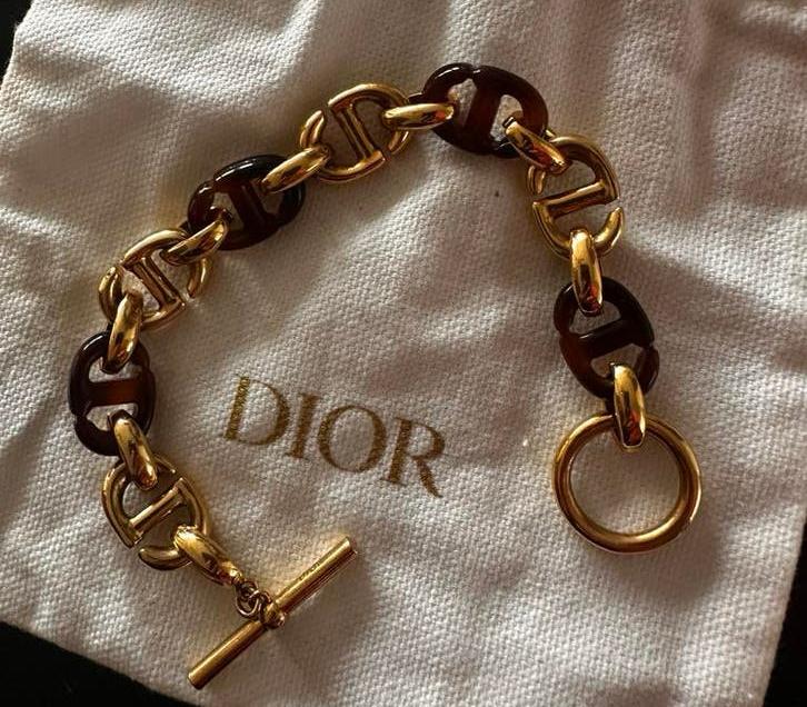 Christian Dior vintage armband met pochette goudkl, Ophalen of Verzenden, Zo goed als nieuw