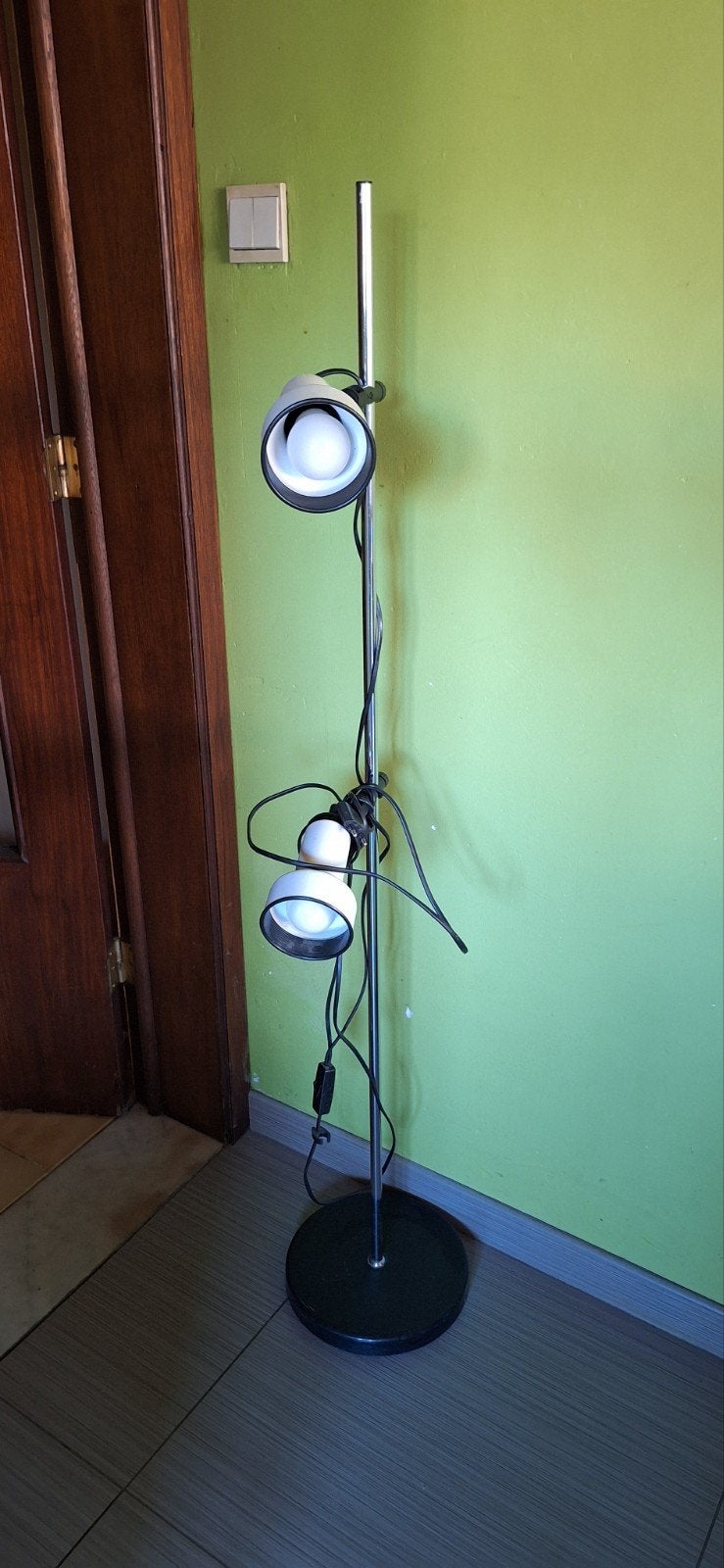 vintage vloerlamp, Huis en Inrichting, Lampen | Vloerlampen, Ophalen, Gebruikt, Overige materialen