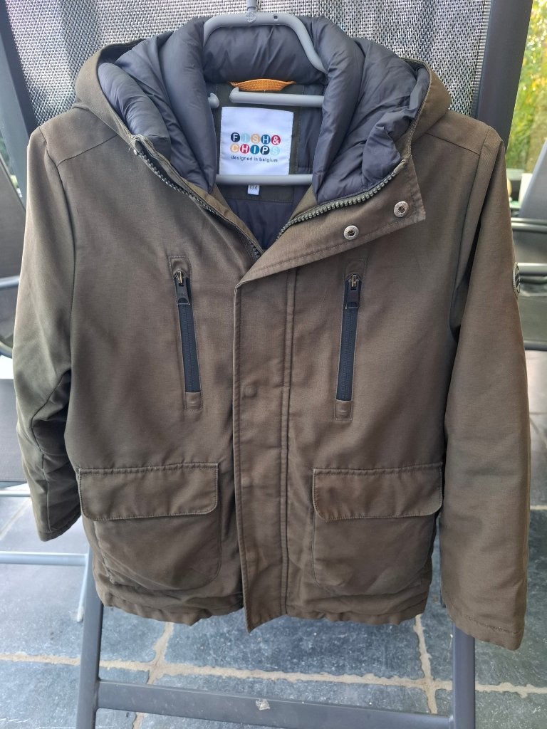Winterjas, Kinderen en Baby's, Ophalen, Gebruikt, Fish&chips (JBC), Jongen