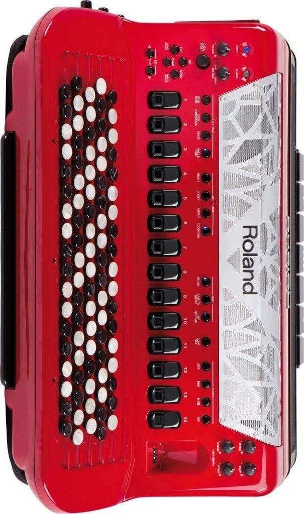 Roland FR-8xB rouge, Autres marques, Enlèvement ou Envoi, Avec bretelles, Comme neuf
