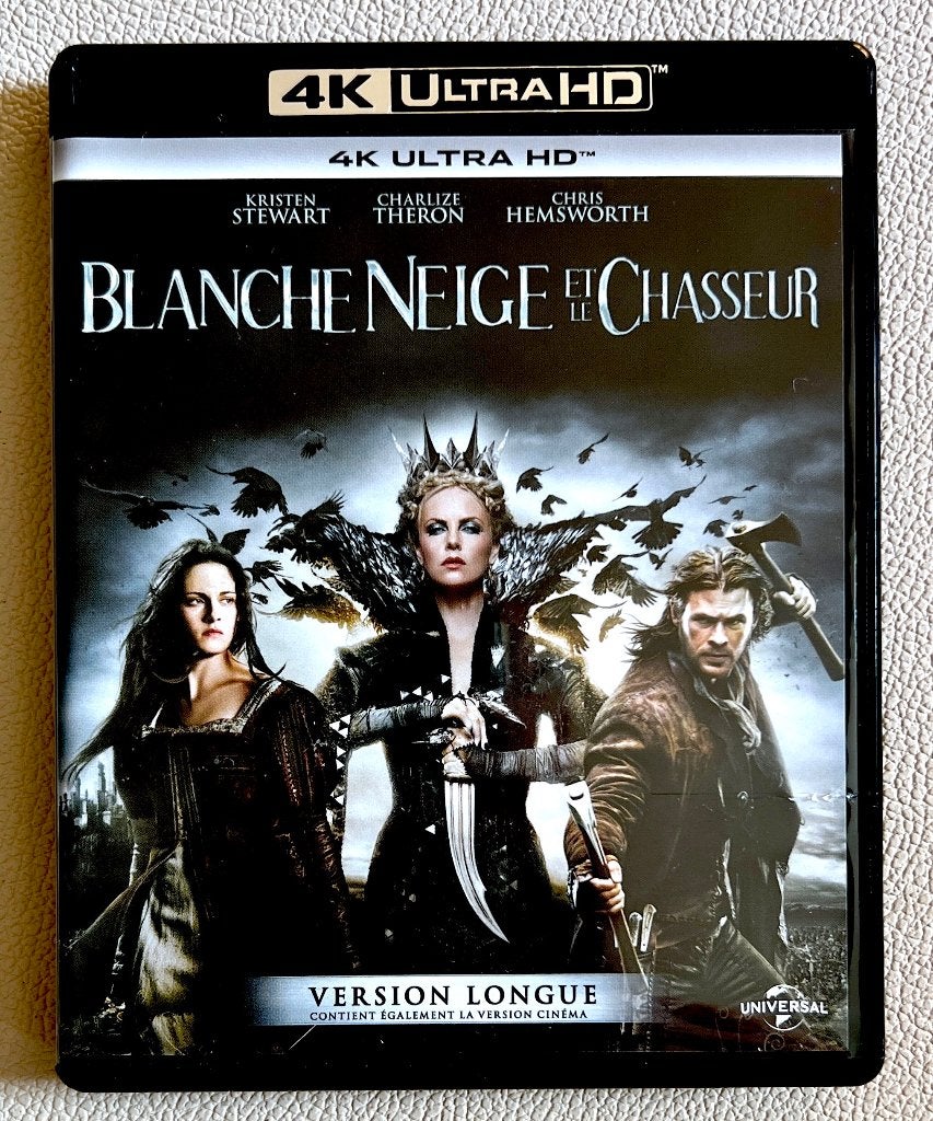 BLANCHE NEIGE & LE CHASSEUR (+ Version LONGUE) 4KUHD /4DISC, CD & DVD, Blu-ray, Comme neuf, Autres genres, Enlèvement ou Envoi