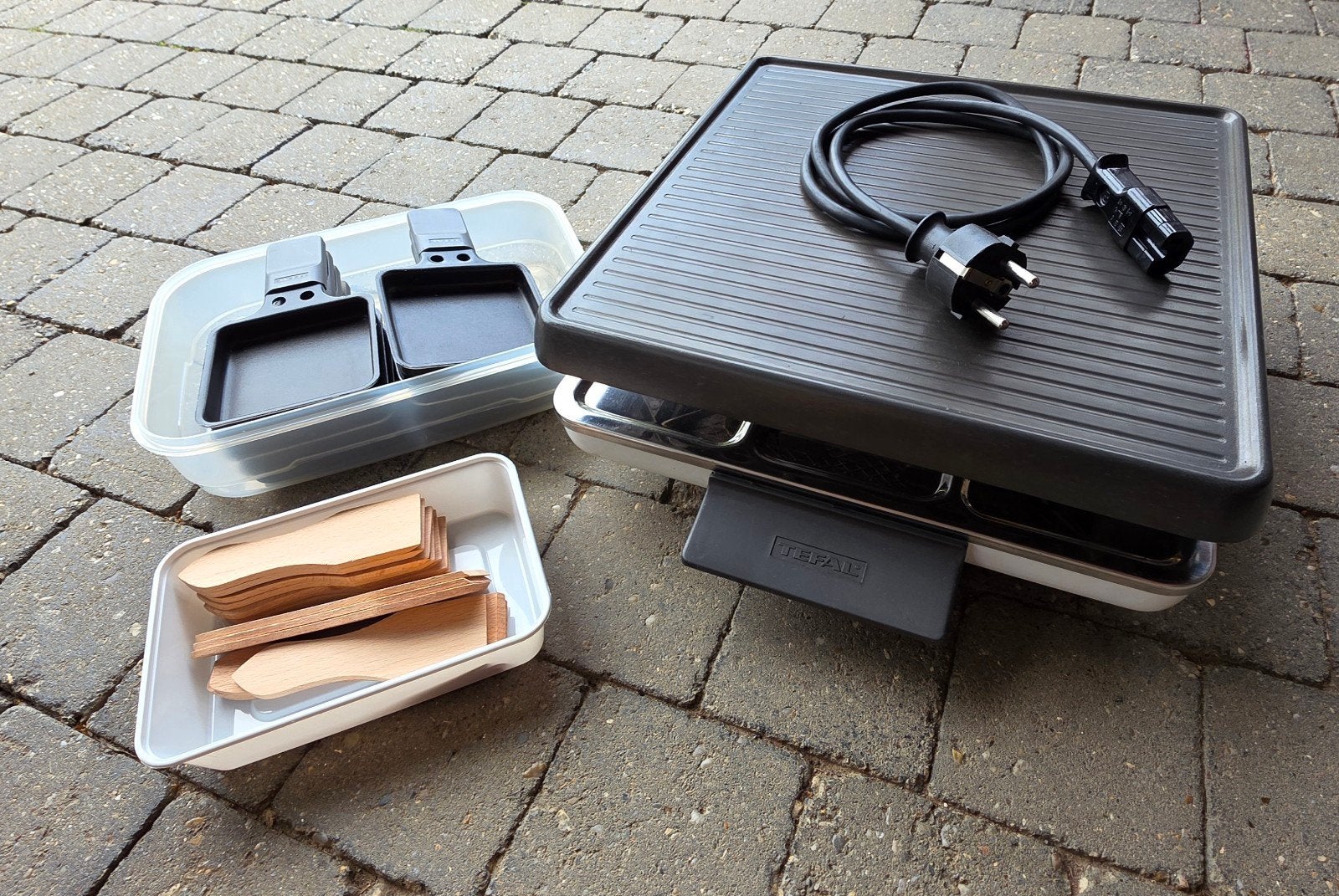 Set raclette Tefal, Electroménager, Appareils à gourmet, Enlèvement, Utilisé, 4 à 7 personnes
