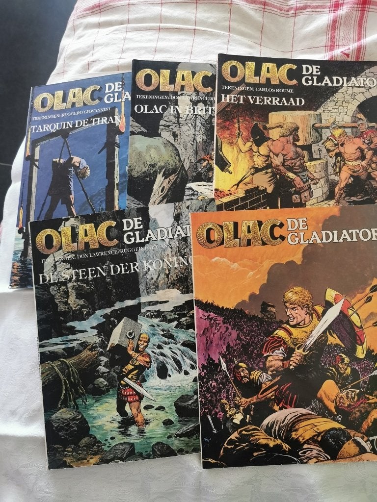 Olac de gladiator 1-2-3-4-7 SC, Plusieurs BD, Enlèvement ou Envoi, Utilisé