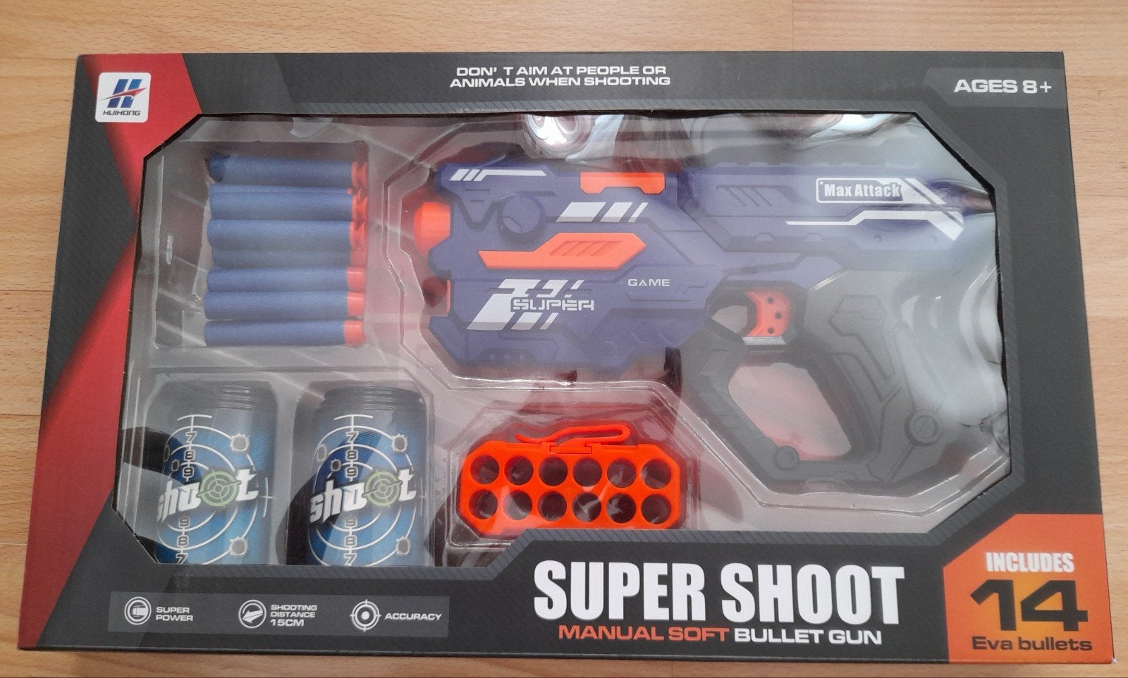 Soft Bullet Gun Super Shoot Nerves Type, Ophalen of Verzenden