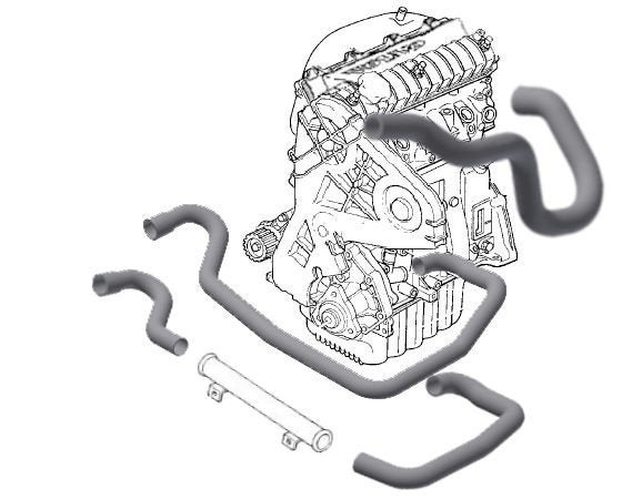 Bovenste radiatorslang 3244082 Volvo 340 B172, Enlèvement ou Envoi, Neuf, Volvo