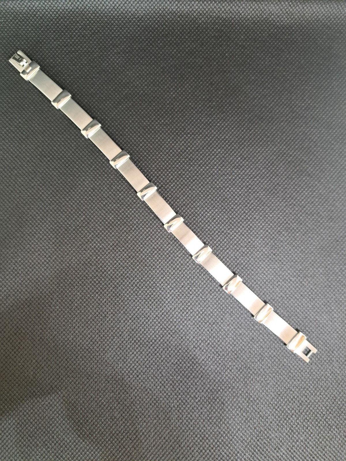 stalen armband heren, Bijoux, Sacs & Beauté, Enlèvement ou Envoi, Neuf, Gris, Acier