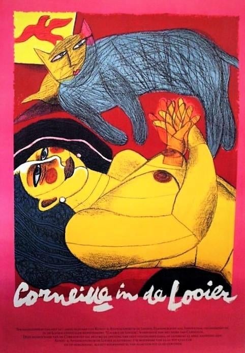 affiche Corneille in de Looier 1988, Ophalen of Verzenden, Zo goed als nieuw