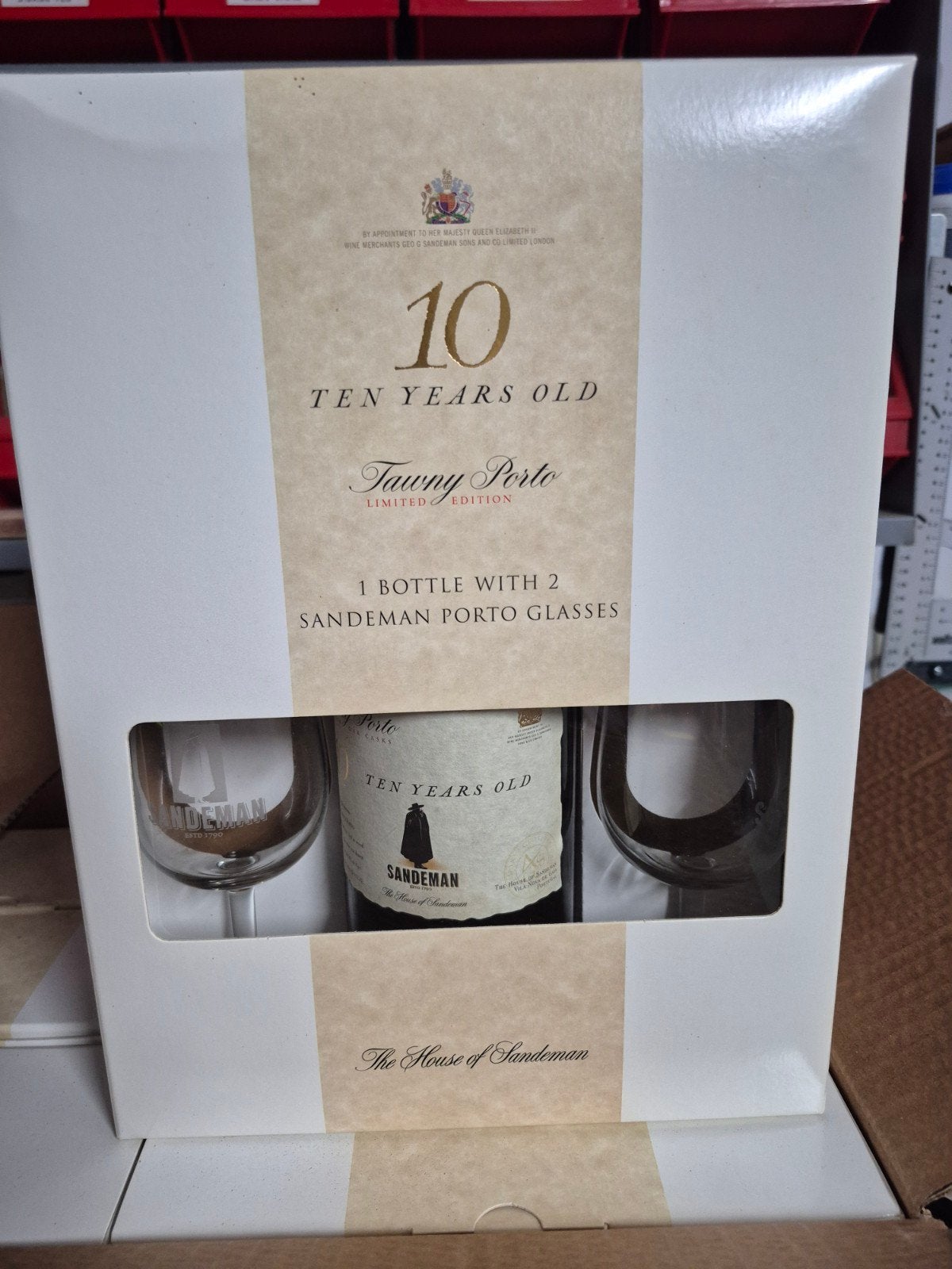 Sandeman tawny 10-jarige kooipoortset, Ophalen, Port
