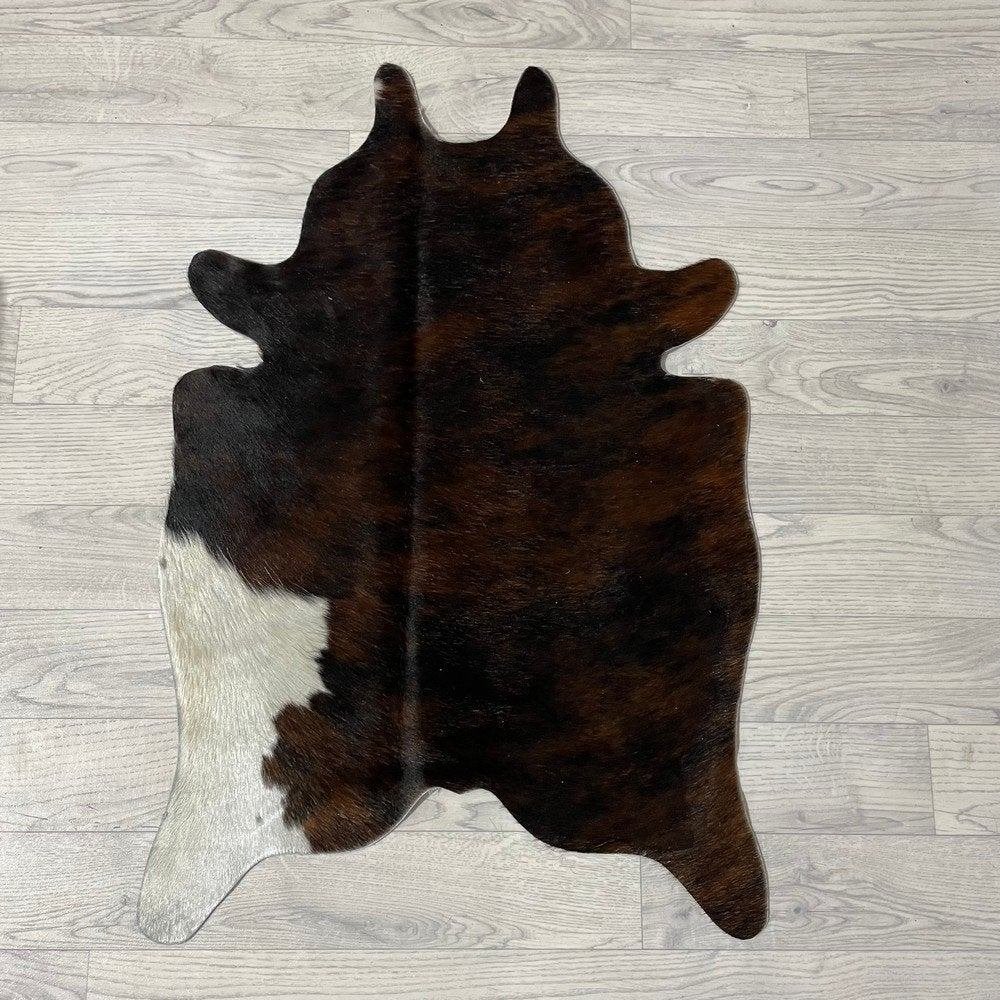 Mini koeienhuid bruin wit zwart 90x60cm #433 | Lederstore, Meerkleurig, Wandkleed, Nieuw, Ophalen of Verzenden