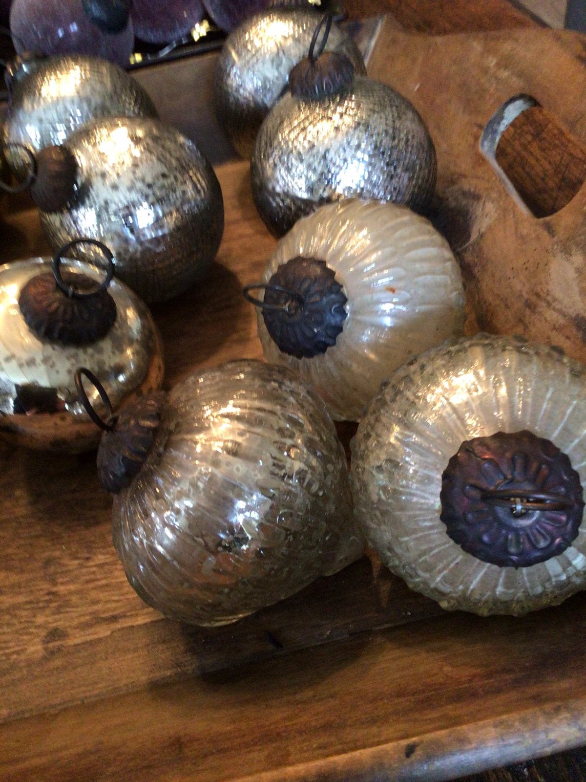 Kerstballen, antiek / vintage look, Ophalen, Zo goed als nieuw