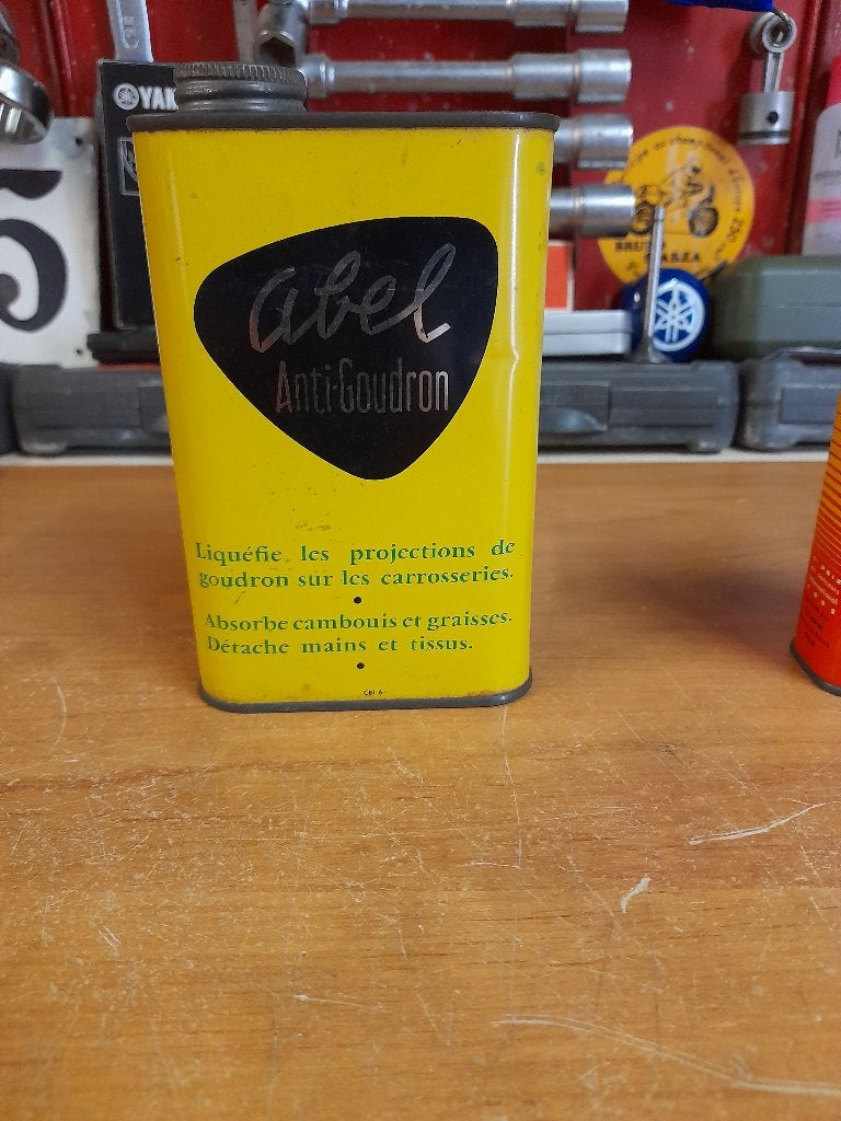 ancien bidon huile vide abel goudron 1, Enlèvement ou Envoi, Utilisé, Autres types