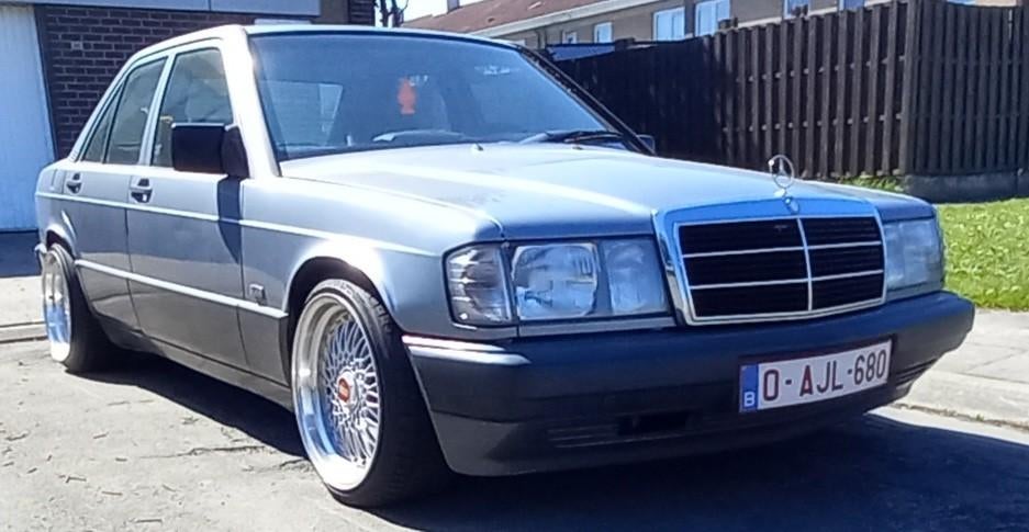 Mercedes-benz W201 1.8i, Auto's, Mercedes-Benz, Particulier, ABS, Centrale vergrendeling, Open dak, Zwart, Zwart, Leder, Ophalen