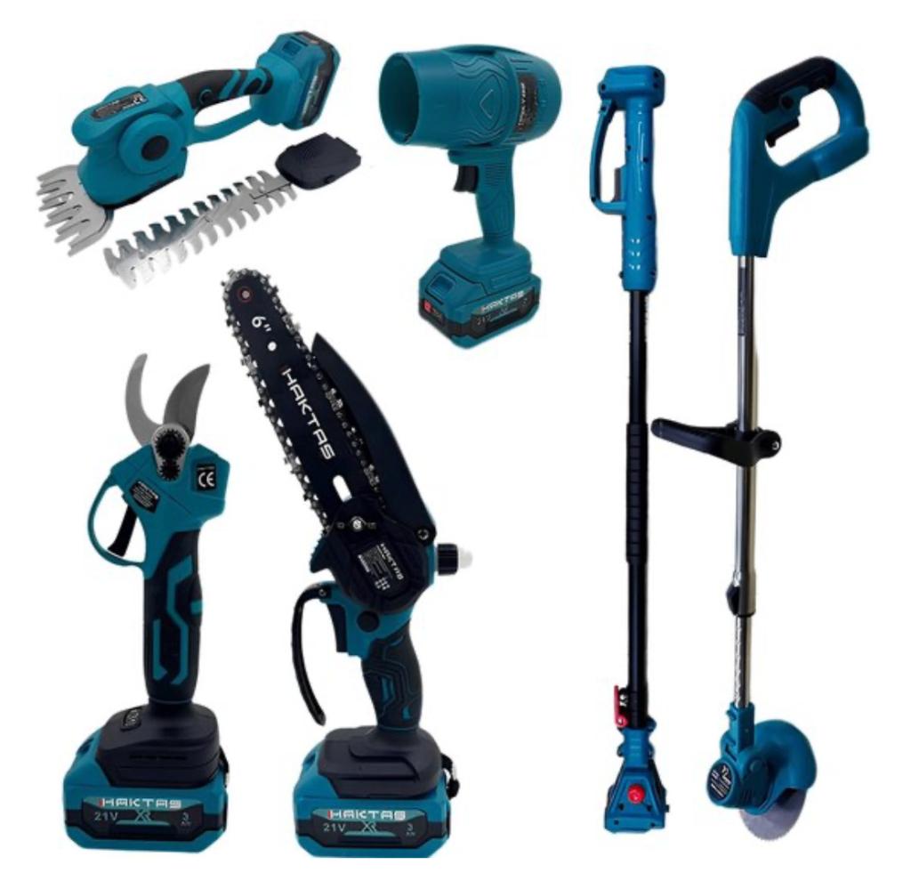 Tuingereedschap 6-in-1 Accu Set 21V, Jardin & Terrasse, Outils à main, Neuf, Autres types, Envoi