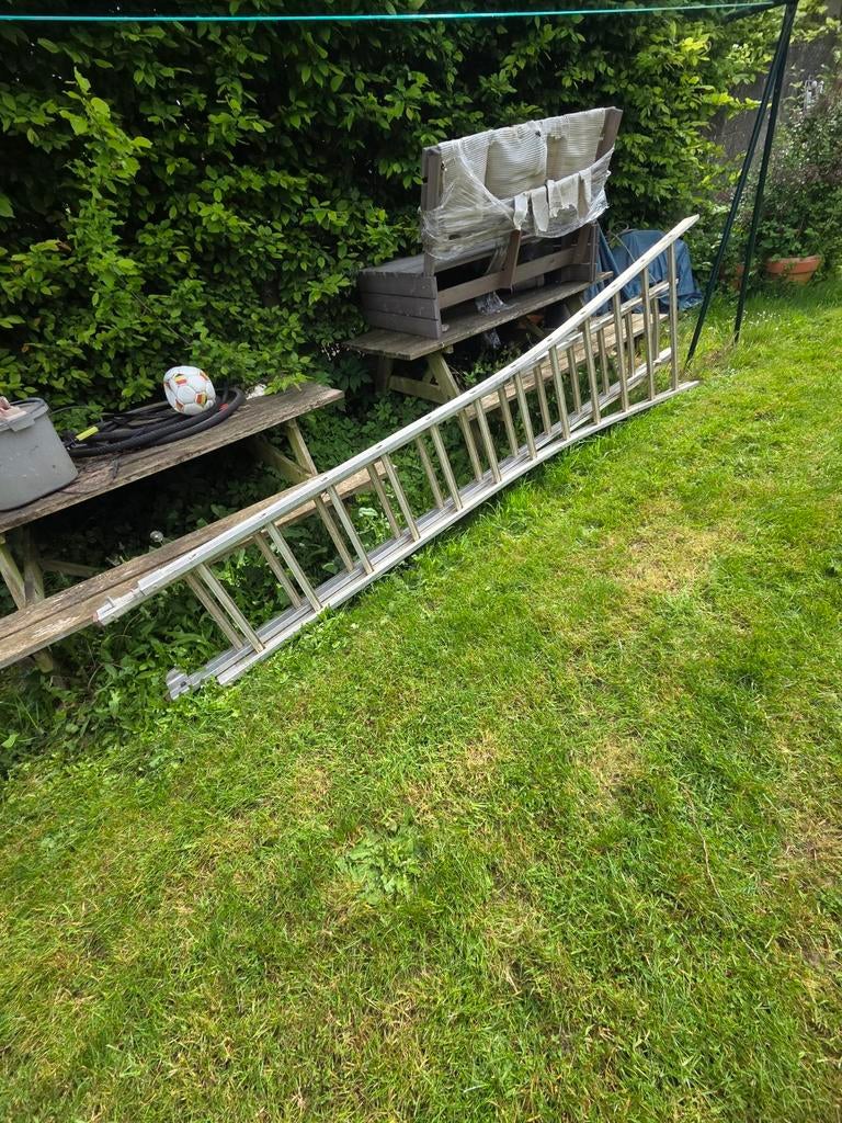 Zeer stevige dubbele aluminium ladder, Ophalen, Ladder