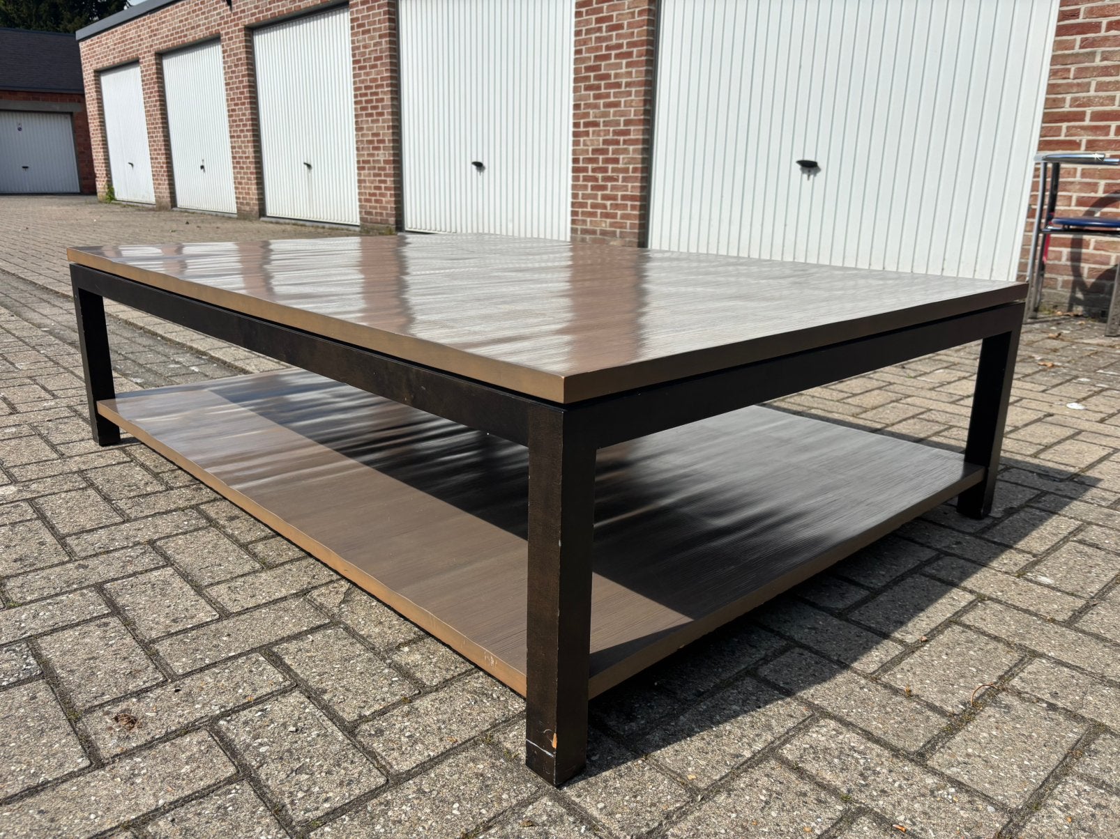 Vintage design salontafel Flamant? Axel Vervoordt?, Huis en Inrichting, Ophalen, Gebruikt, Rechthoekig