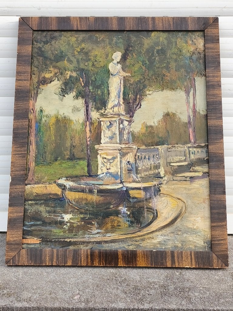 huile sur panneau signe alexandre denonne, Enlèvement ou Envoi, Panneau