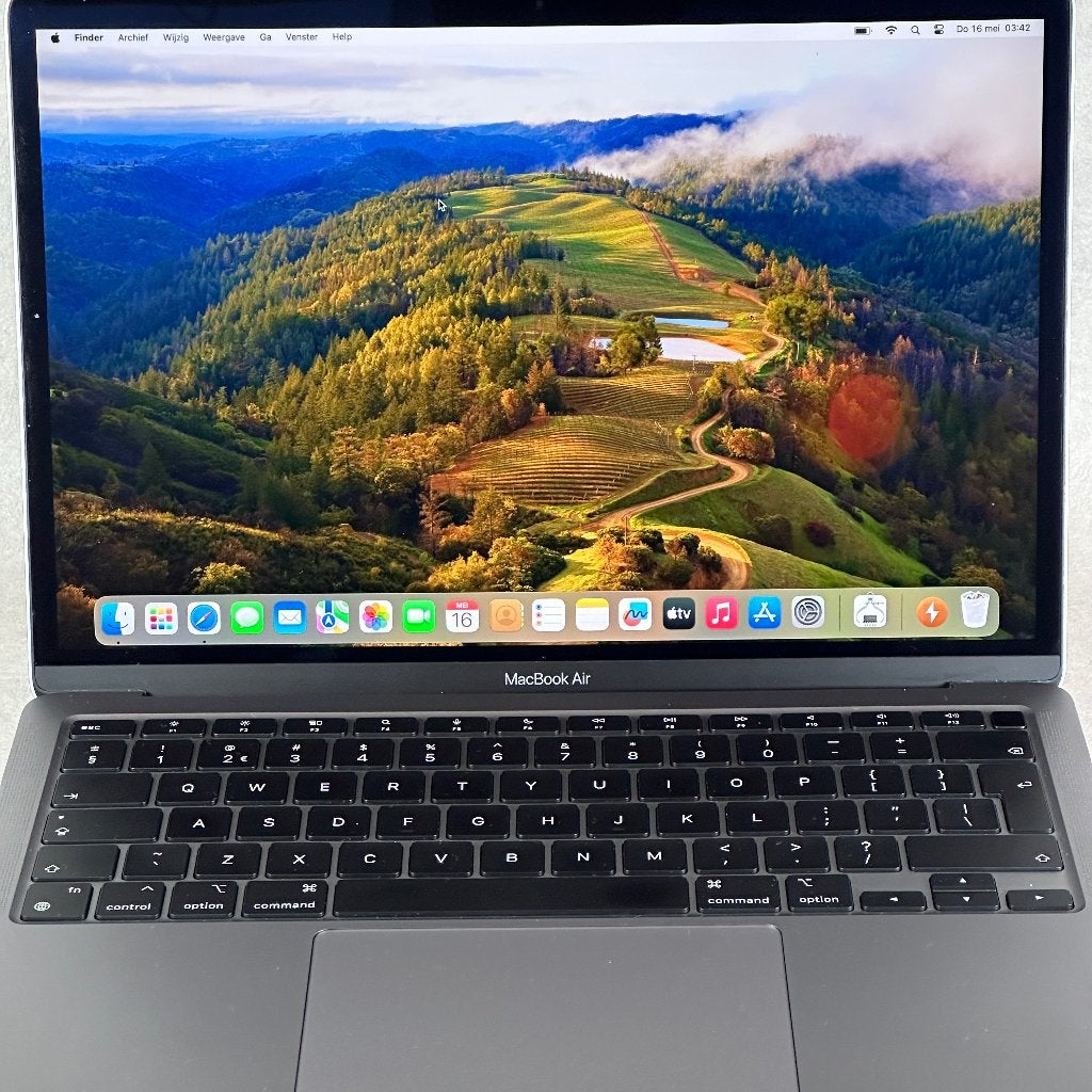 MacBook Air 13 inch A2337 M1 8GB/256GB Zeer mooie conditie, Computers en Software, Apple Macbooks, Gebruikt, 256 GB, Qwerty, 8 GB