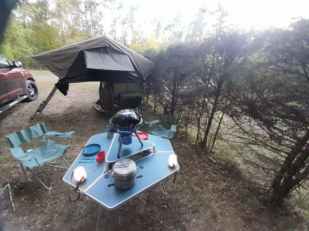 Remorque camping full équipée, Enlèvement, Autre, Jusqu'à 4, Présent
