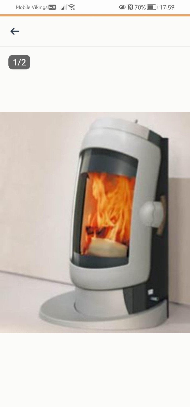 Poêle Austroflamm Vogue, Enlèvement, Bois