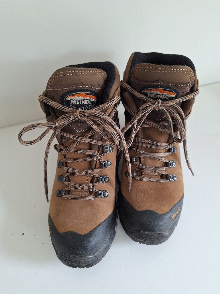 Meindl bergbottines (maat 39), Meindl, Bruin, Zo goed als nieuw, Wandelschoenen