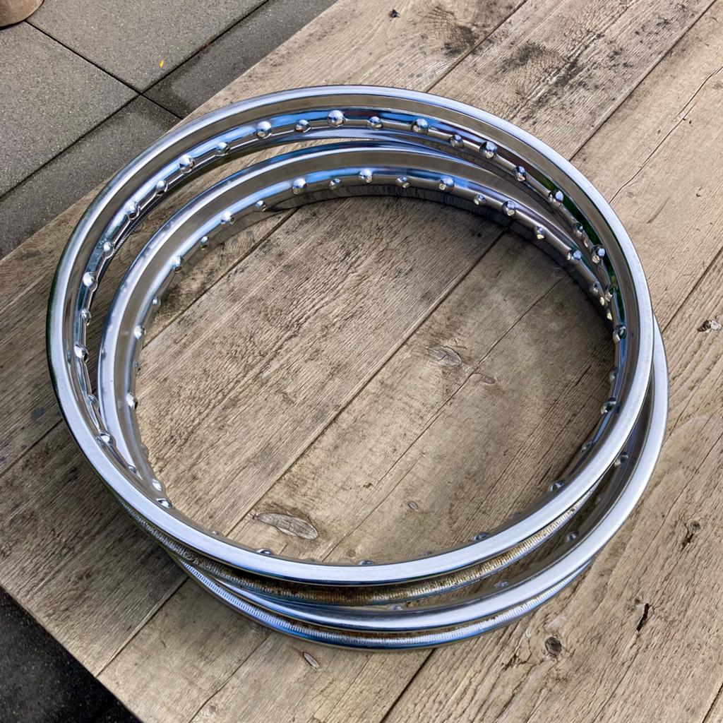 Set originele DID velgen Honda CB72 CB77, Motoren, Ophalen of Verzenden, Gebruikt