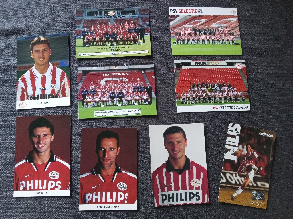PSV selectiekaarten en spelerskaarten van Luc Nilis, Enlèvement ou Envoi, Neuf, Cartes de joueur