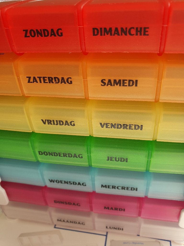 pillendoos, Ophalen, Zo goed als nieuw