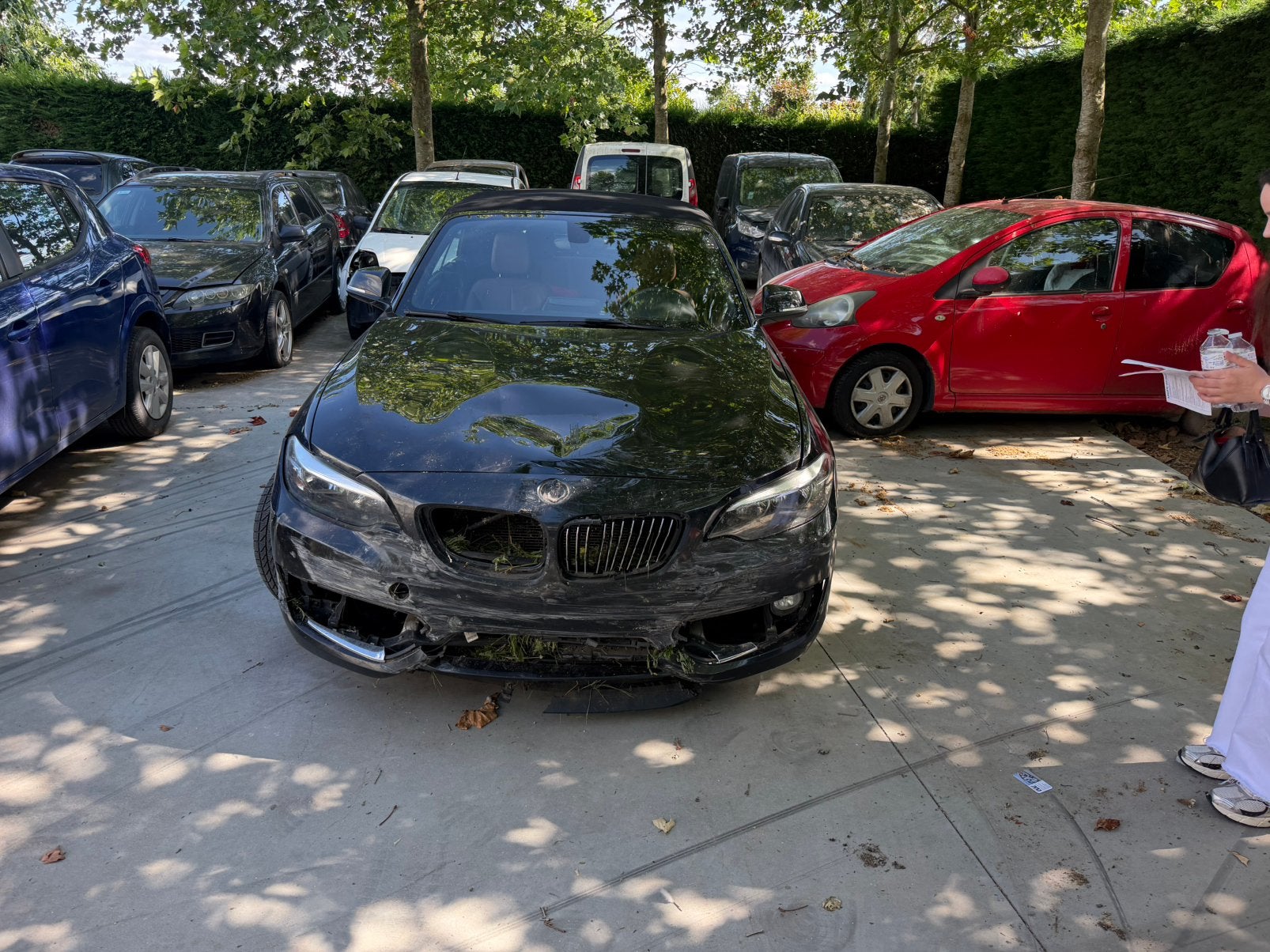 BMW 218i Cabrio 2016 – Schadewagen – Rijdt nog – 152.000 km, Auto-onderdelen, Overige Auto-onderdelen, Ophalen, Gebruikt, BMW