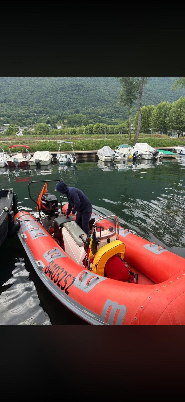 Semi rigide, 4,20 m Marshall, Sports nautiques & Bateaux, Bateaux à moteur & Yachts à moteur, Remorque, Utilisé, Autres marques