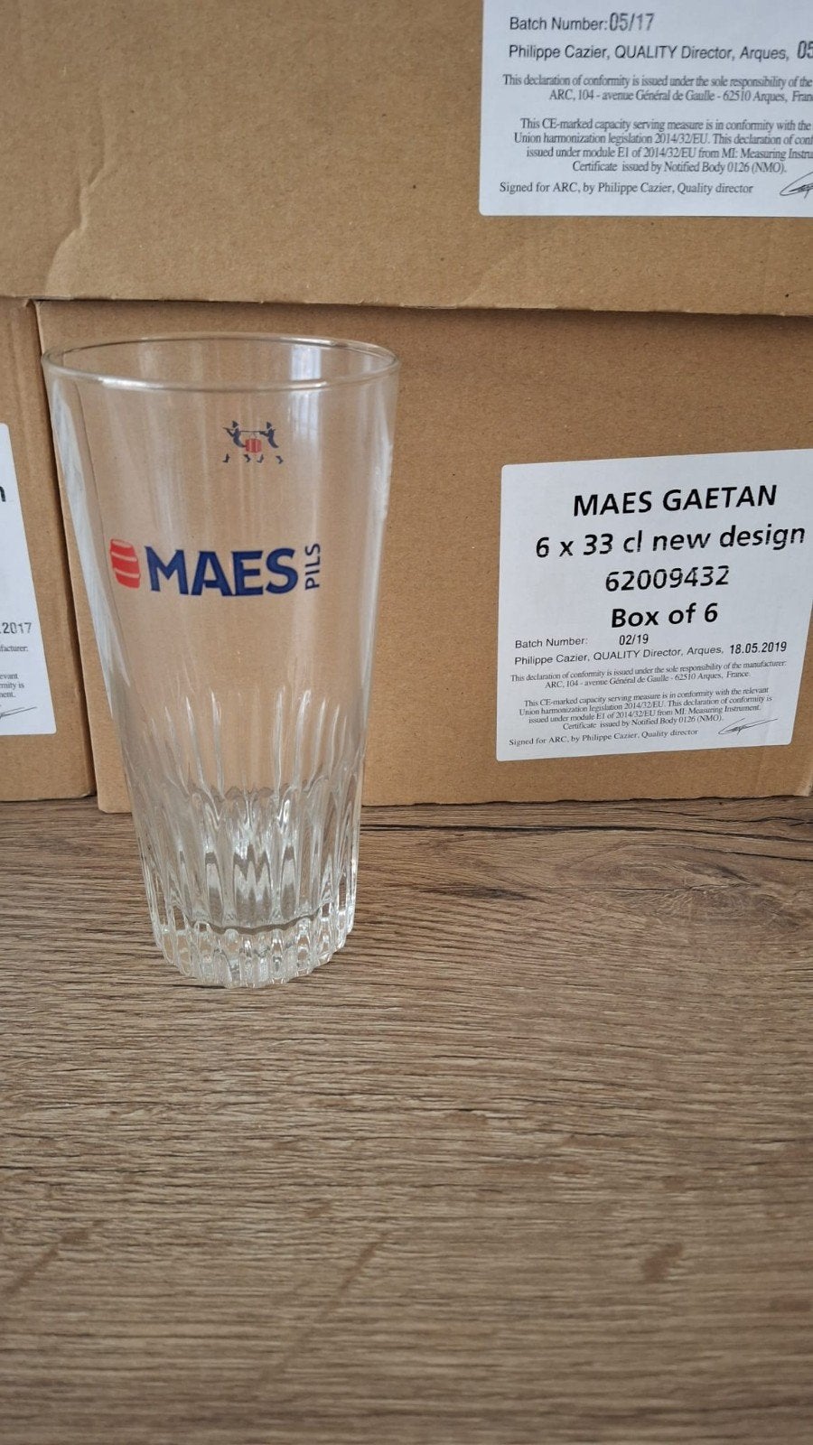 Bierglazen maes 33cl, Ophalen of Verzenden