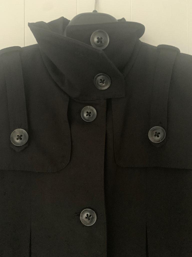 Zwarte jas dames Vila Took jacquet XS military buttons, Enlèvement ou Envoi, Vila, Taille 34 (XS) ou plus petite, Porté