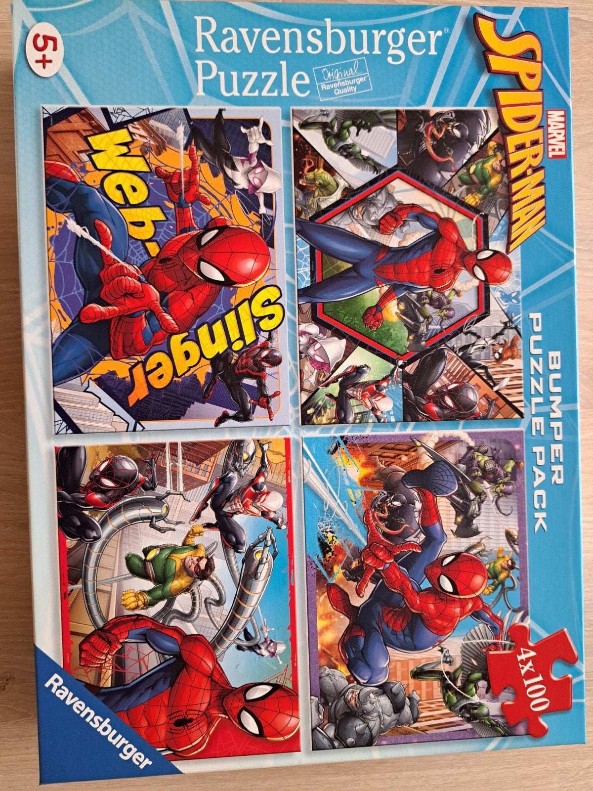 spiderman puzzels, Ophalen