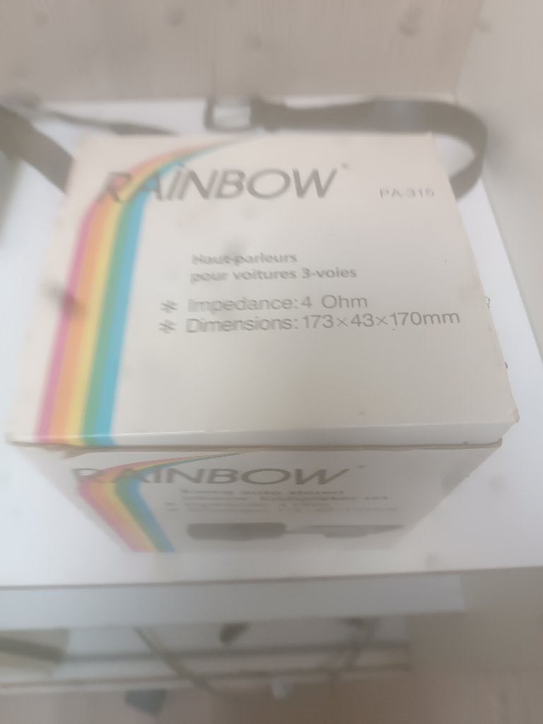 Rainbow PA-315 3-weg autospeakers NOS .Retro/Youngtimer, Auto-onderdelen, Overige Auto-onderdelen, Ophalen, Nieuw