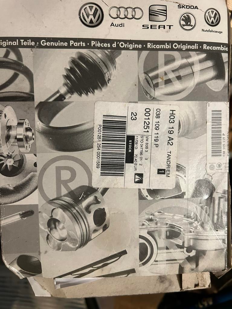 Nieuwe getande riem vw/ audi, Ophalen, Audi