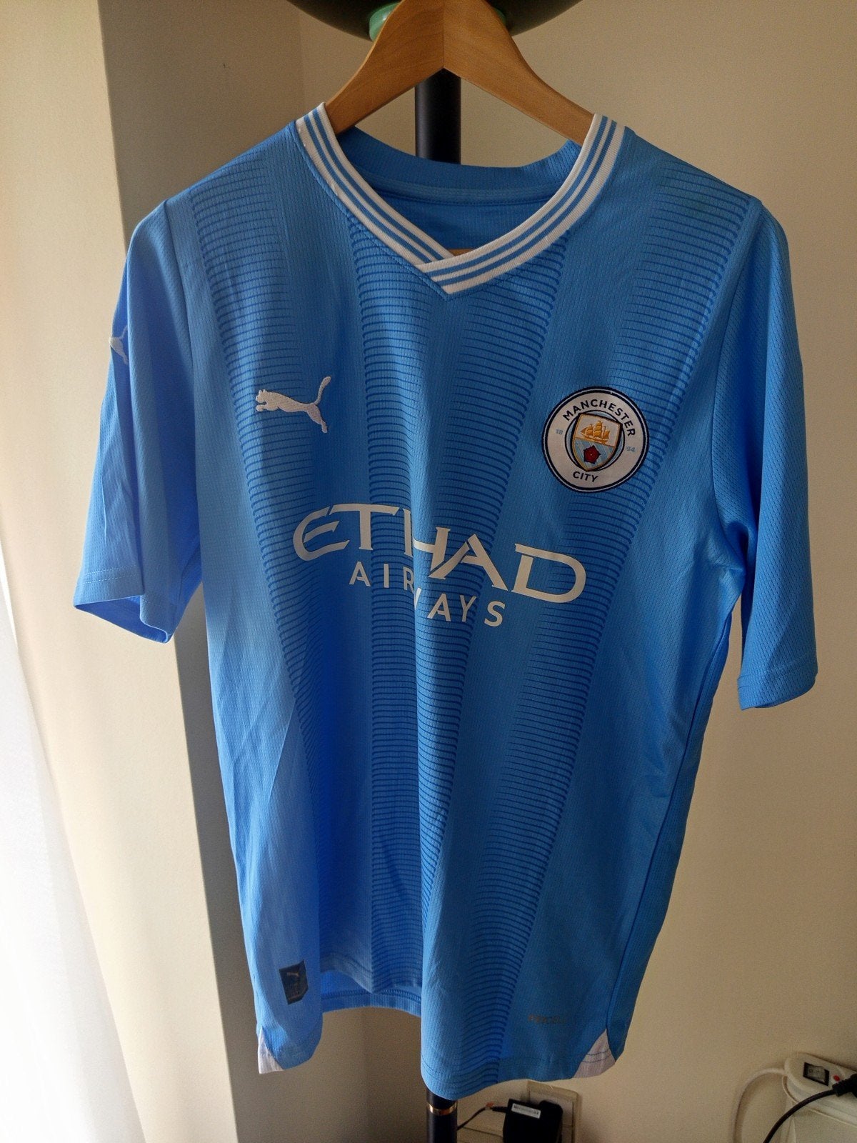 Manchester City Haaland nr 9 jersey home voetbalshirt, Verzamelen, Sportartikelen en Voetbal, Ophalen, Zo goed als nieuw, Shirt