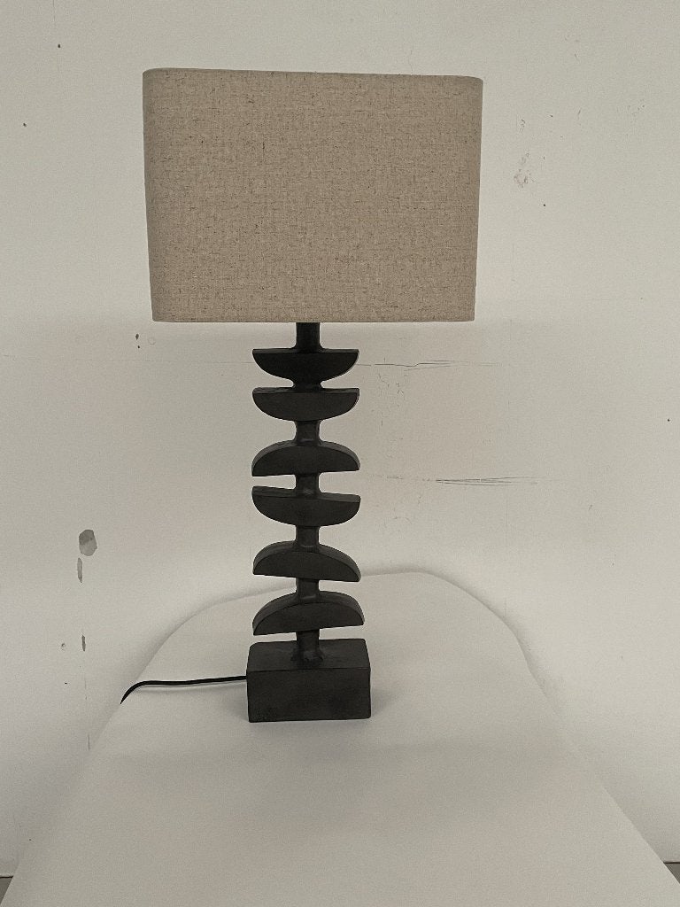 Lampe Sculture enfer et Lin, Avec prise, Autres styles, Autres couleurs, Enlèvement