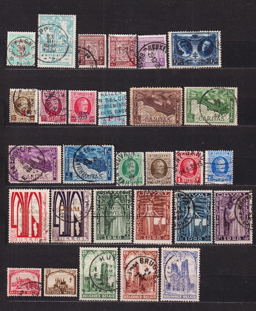 België 1926-1928 gestempeld, Postzegels en Munten, Postzegels | Europa | België, Verzenden, Gestempeld, Gestempeld