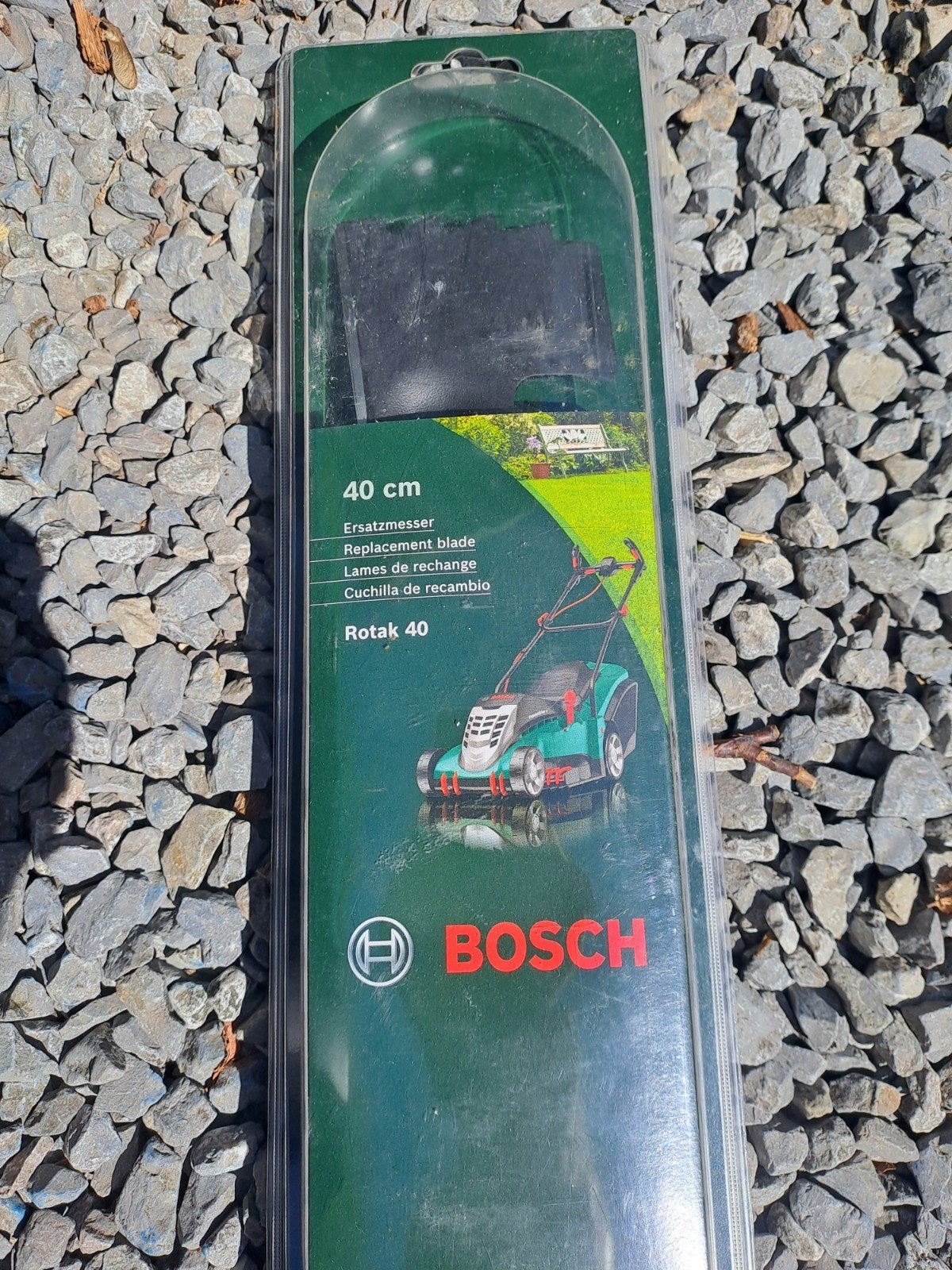 Lame neuve pour tondeuse Bosch Rotak 40 et bac collecteur, Enlèvement, Neuf