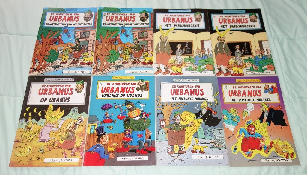Verzameling strips Urbanus., Meerdere stripboeken, Verzenden, Gelezen, Linthout en Urbanus