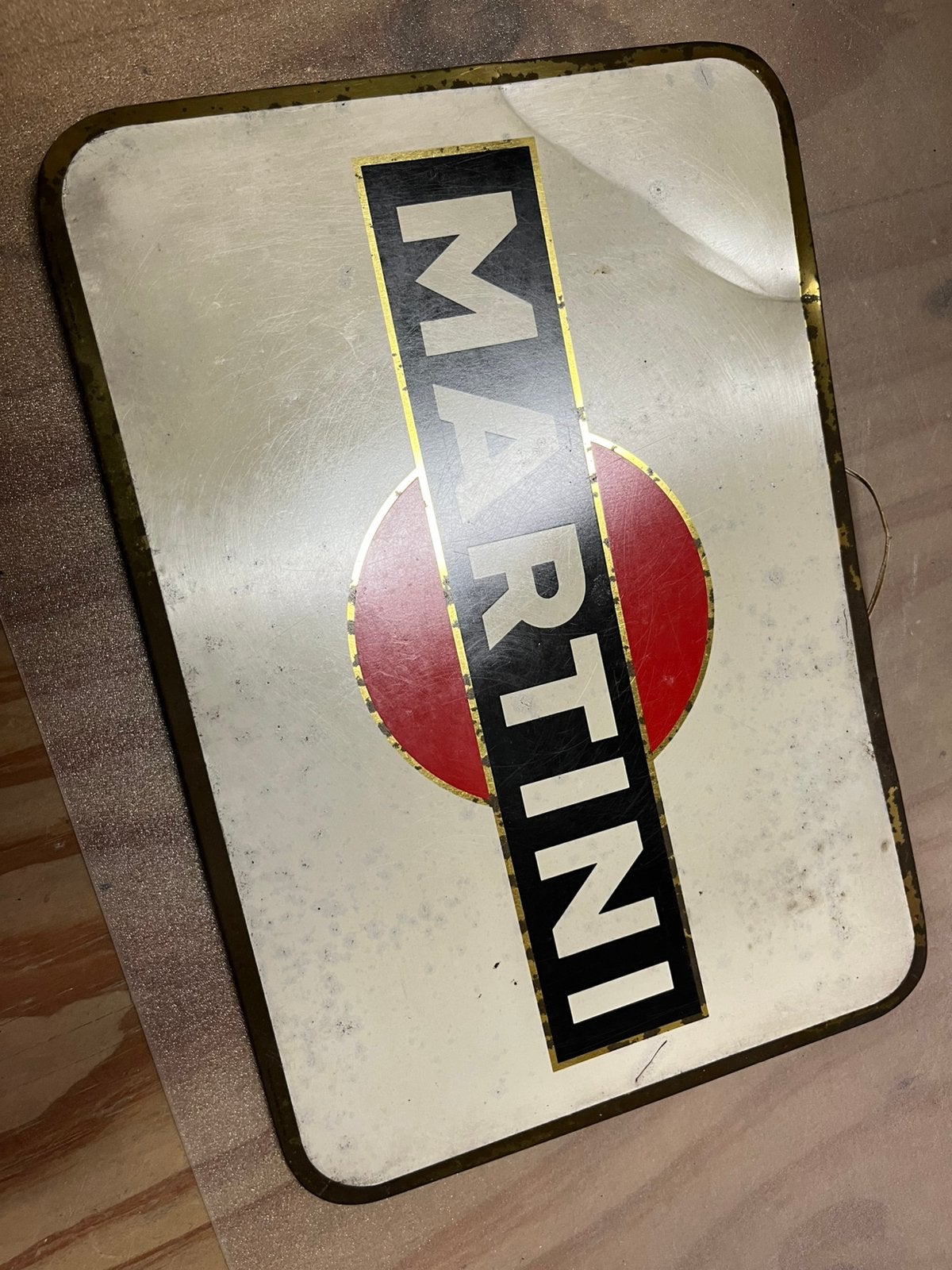 Origineel vintage bord Martini 1963, Ophalen, Zo goed als nieuw
