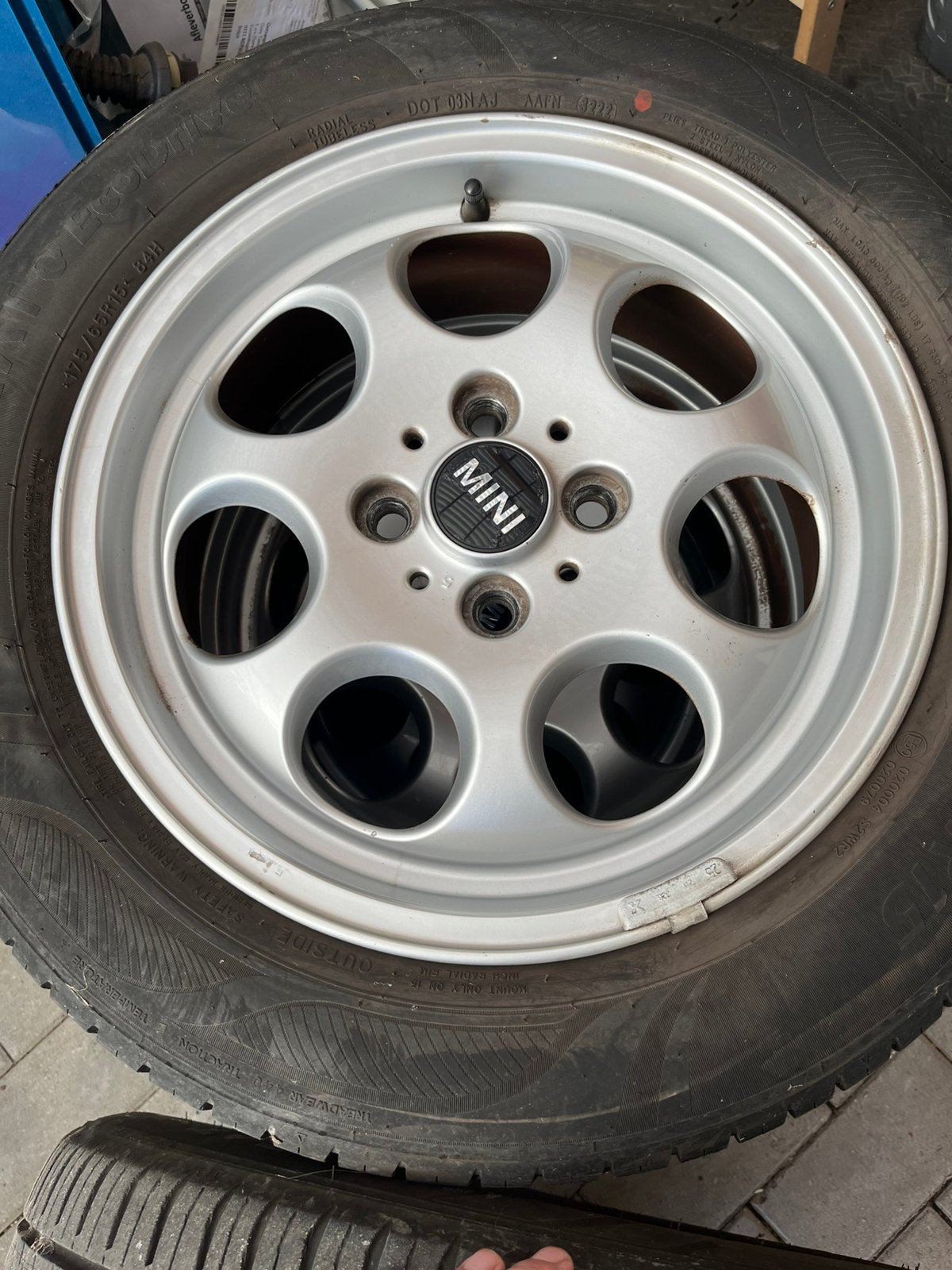 Originele mini cooper alu velgen met band, Enlèvement, Pneu(s)