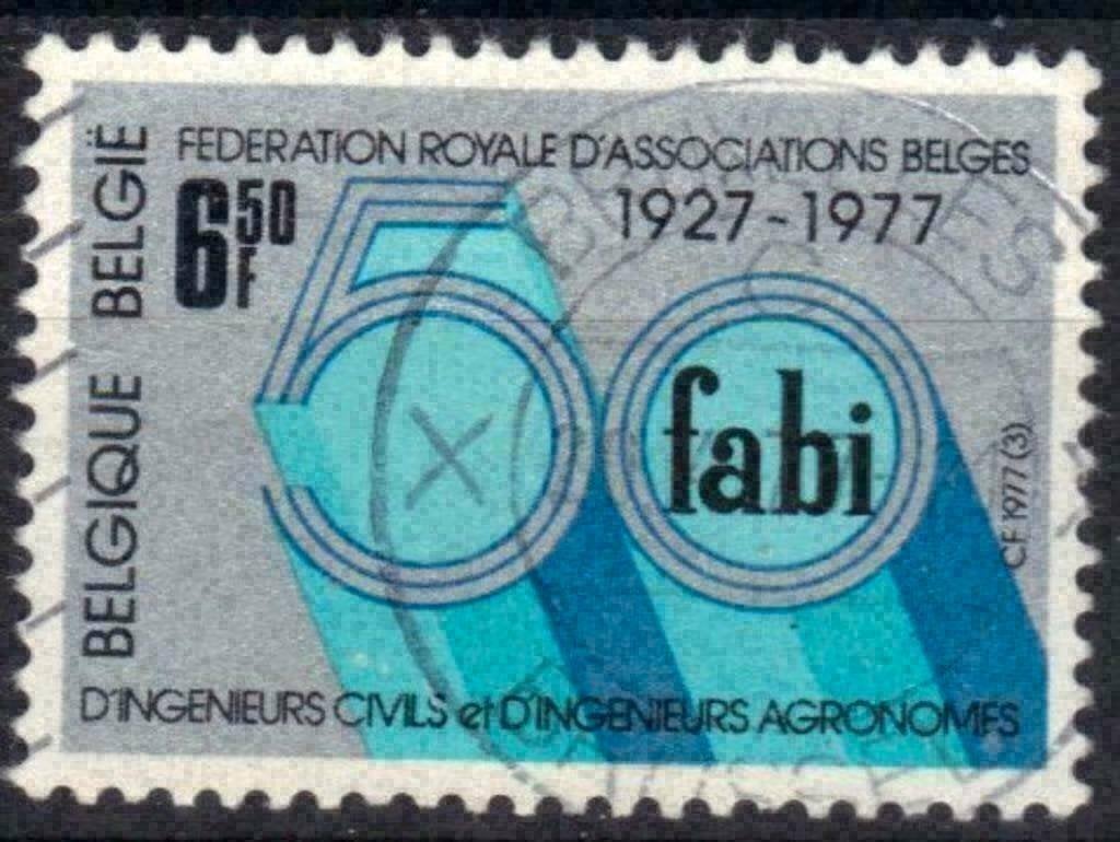Belgique 1977 - Yvert 1836/OBP 1842 - Ingénieur belge (ST), Timbres & Monnaies, Timbres | Europe | Belgique, Affranchi, Envoi