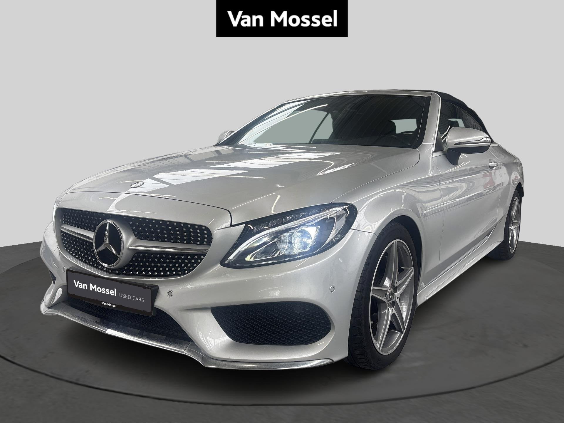 Mercedes-Benz C-Klasse 220d Cabriolet + AMG LINE + LEDER + C, Autos, Mercedes-Benz, Argent ou Gris, Entreprise, Cabriolet, Carnet d'entretien