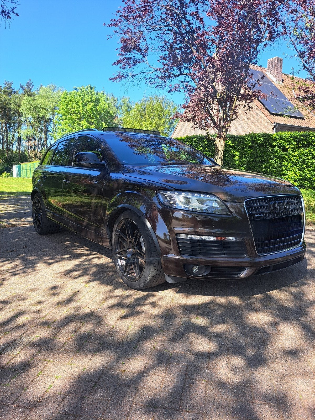 Audi q7 3.0tdi 3xs-line lichte vracht, Auto's, Automaat, 4 deurs, Bruin, Leder