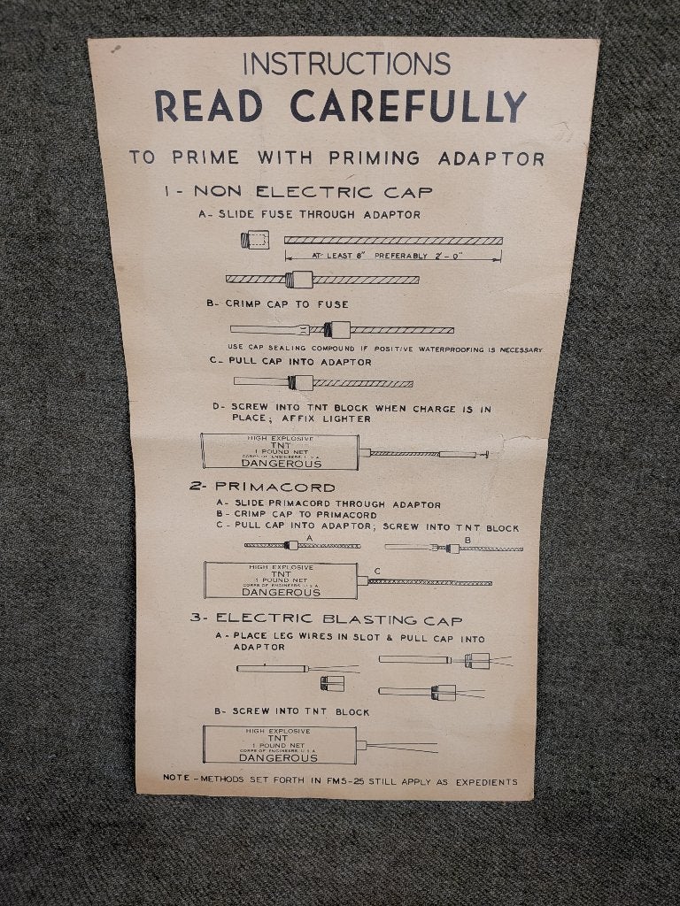 Instructies TNT - US WW2 Engineers, Verzenden